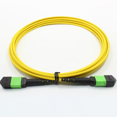 Single Mode 2m MPO Optical Cable 12 Core Bundled 120N